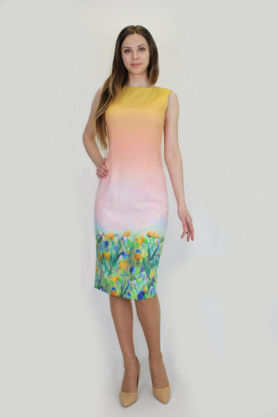 Платье VLADOR 500226-1 светло-розовый - фото 1