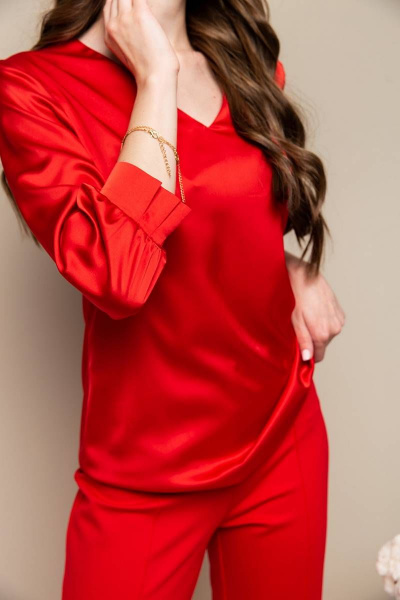 Блуза Daloria 6135 красный - фото 4