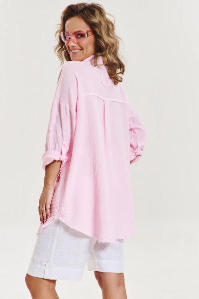 Рубашка AVE RARA 2182/1 зефирно-розовый - фото 2