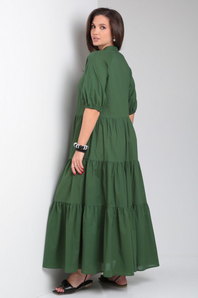 Платье Andina city 8029-2 темно-зеленый - фото 2