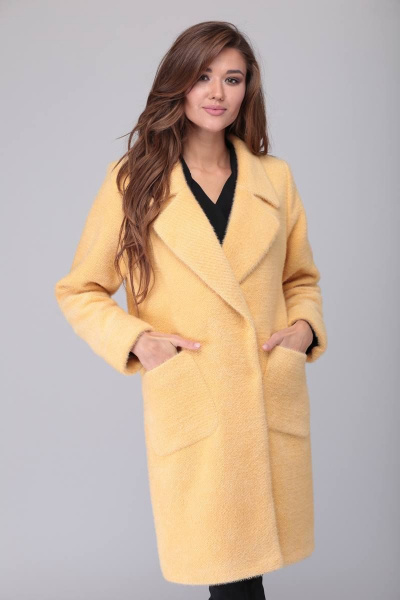 Пальто Verita 2048 желтый - фото 2