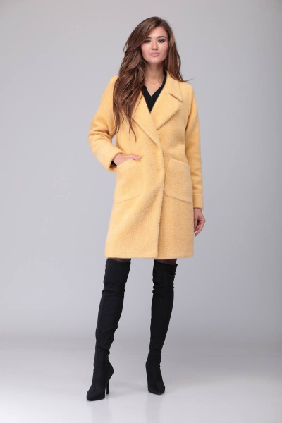 Пальто Verita 2048 желтый - фото 1