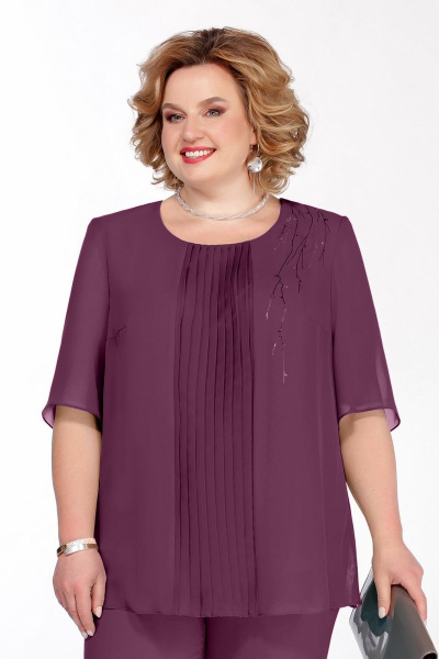 Блуза, брюки Pretty 1076 фиолетовый - фото 3