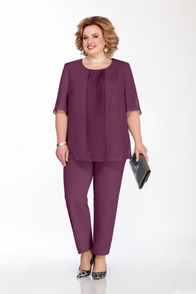 Блуза, брюки Pretty 1076 фиолетовый - фото 2