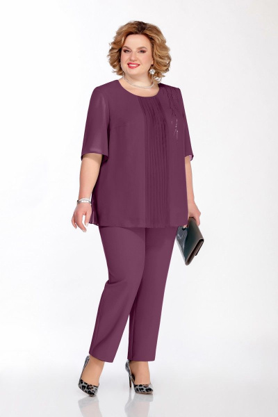 Блуза, брюки Pretty 1076 фиолетовый - фото 1