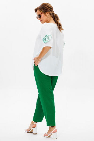 Блуза, брюки Mubliz 181 зеленый - фото 15