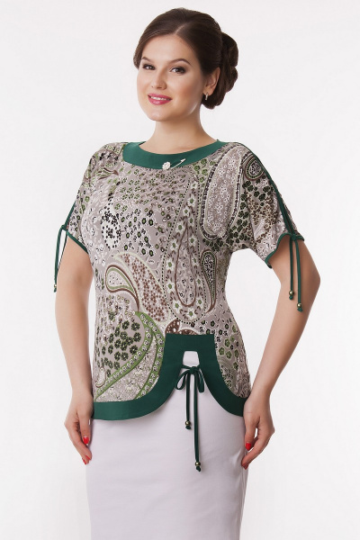 Блуза DaLi 1432 зеленый - фото 2