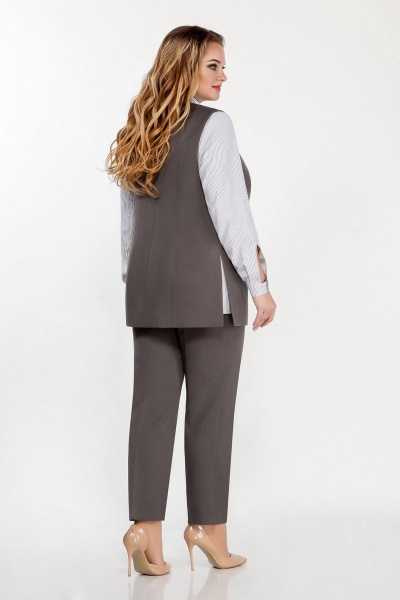 Блуза, брюки, жилет LaKona 1252 серый - фото 2