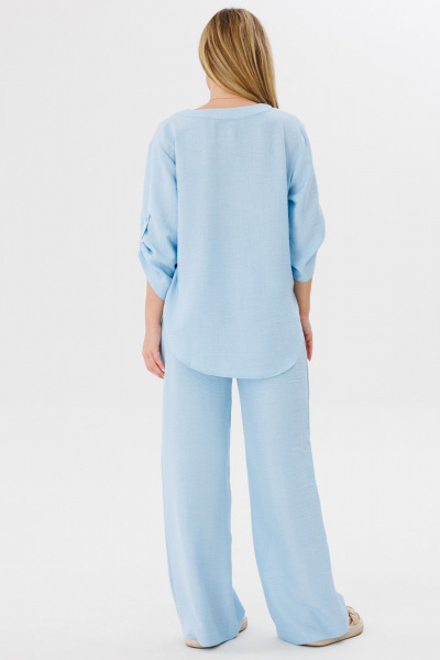 Блуза, брюки Amberа Style 2075 голубой - фото 8