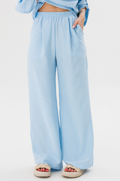 Блуза, брюки Amberа Style 2075 голубой - фото 4