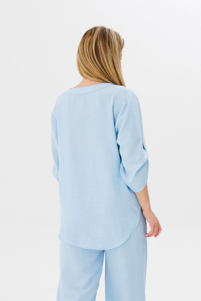 Блуза, брюки Amberа Style 2075 голубой - фото 3