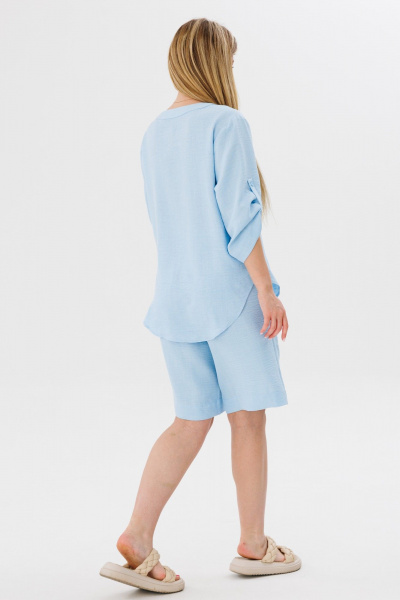 Блуза, шорты Amberа Style 2076 голубой - фото 3