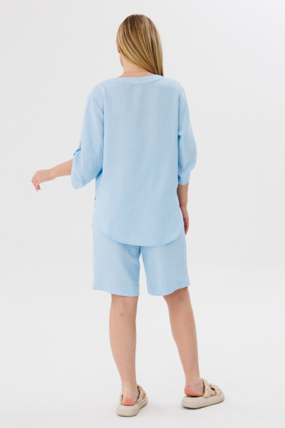 Блуза, шорты Amberа Style 2076 голубой - фото 2