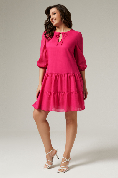 Платье Панда 140687w розовый - фото 1