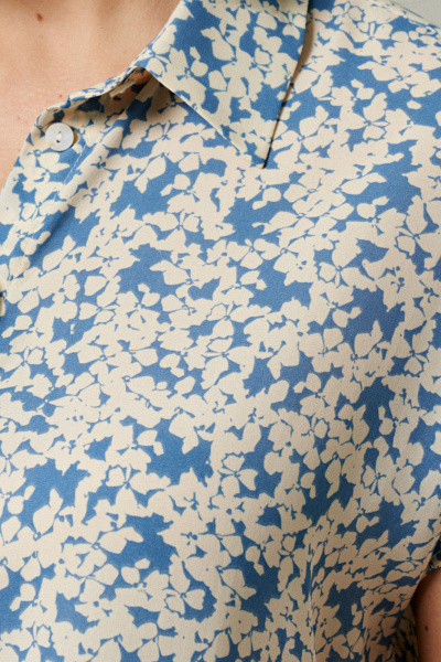 Блуза Панда 182340w голубой - фото 4