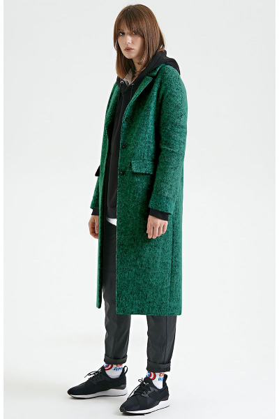 Пальто Moveri by Larisa Balunova 6044С лесной_зеленый - фото 1
