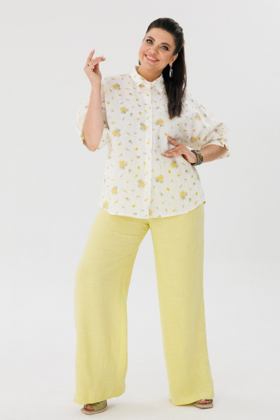 Блуза, брюки Anelli 1465 мимоза+лимонад - фото 4