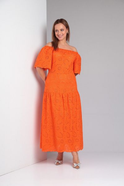 Платье TVIN 7806 оранжевый - фото 3