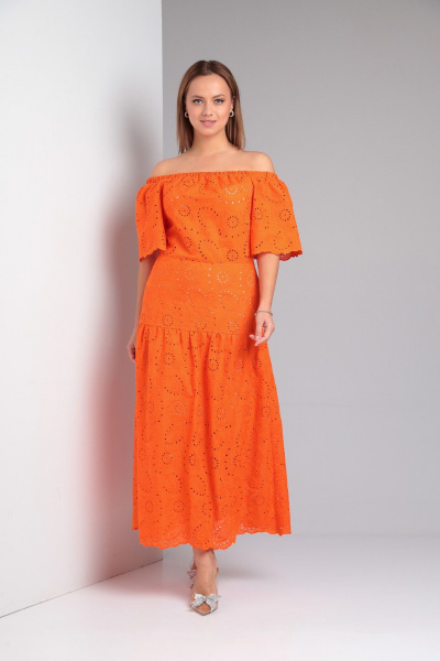 Платье TVIN 7806 оранжевый - фото 1