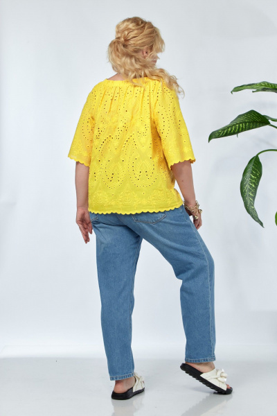 Блуза Anastasia 1131 лимонный - фото 12