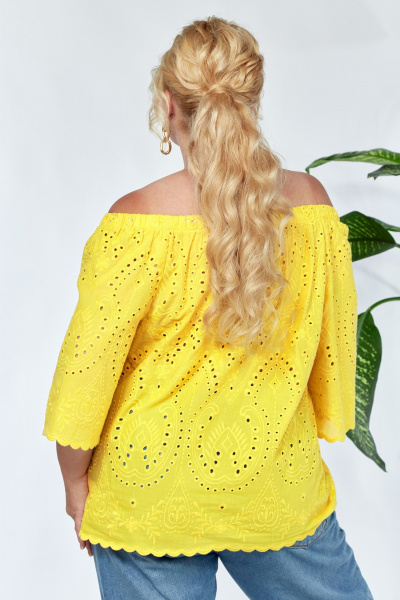 Блуза Anastasia 1131 лимонный - фото 11
