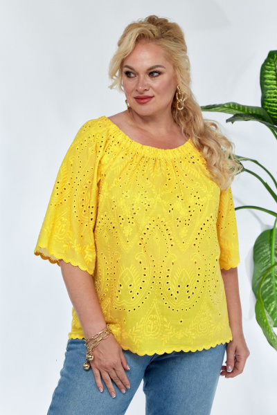 Блуза Anastasia 1131 лимонный - фото 1