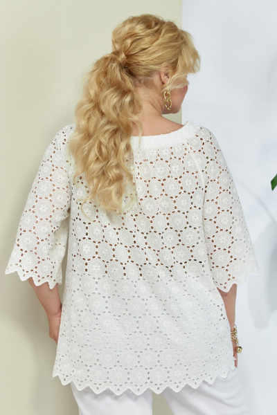 Блуза Anastasia 1131 молочный - фото 6