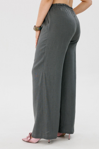 Блуза, брюки Anelli 1465 перья+ базальтово-серый - фото 5