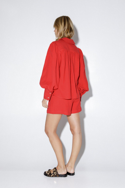 Блуза, шорты PiRS 5176 красный - фото 5