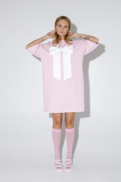 Платье PiRS 5183 розовый - фото 6