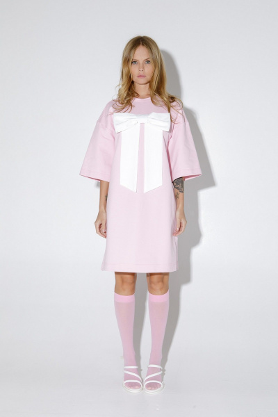 Платье PiRS 5183 розовый - фото 1