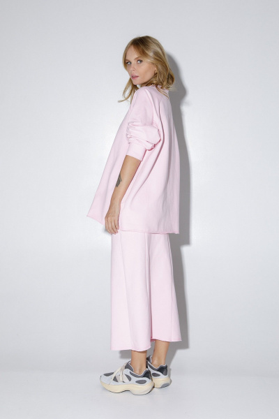 Свитшот, юбка PiRS 5184 розовый - фото 5