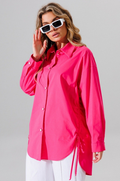 Рубашка Faufilure C1626 розовый - фото 3
