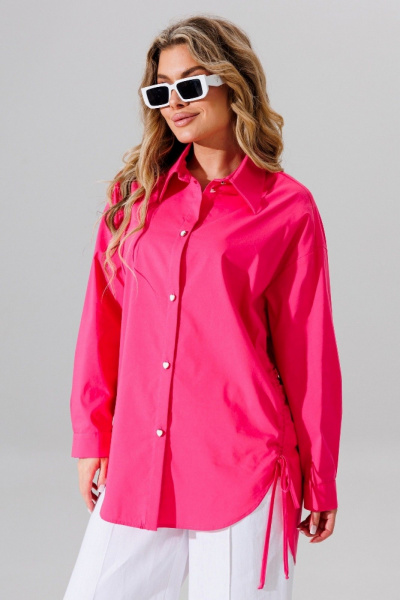 Рубашка Faufilure C1626 розовый - фото 2