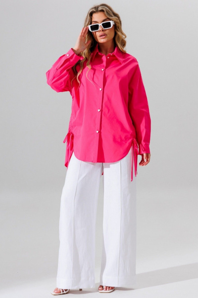Рубашка Faufilure C1626 розовый - фото 1