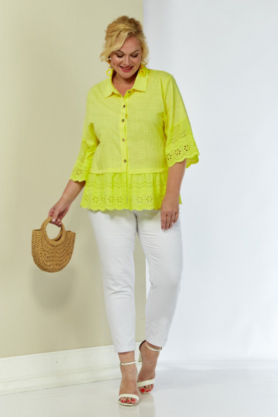 Рубашка Shetti 4060 лимон - фото 6