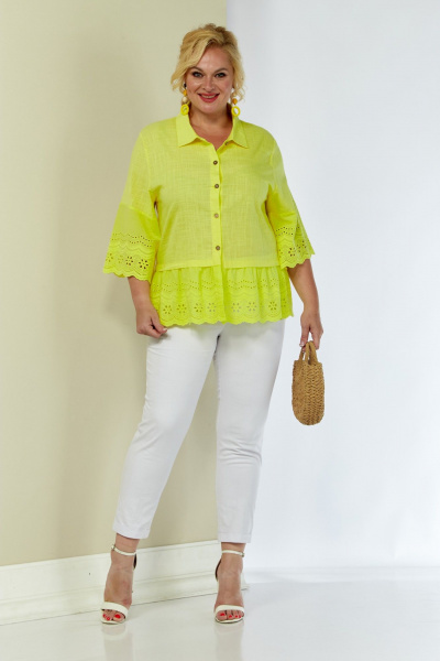 Рубашка Shetti 4060 лимон - фото 5