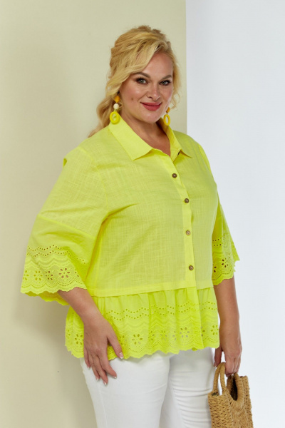 Рубашка Shetti 4060 лимон - фото 4