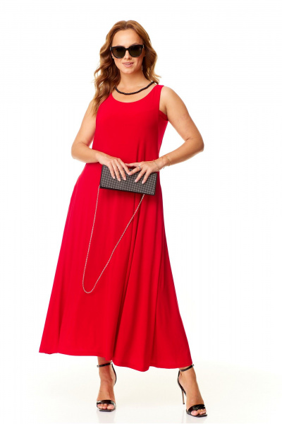 Платье Taita plus 2410/1 красный - фото 5