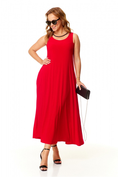 Платье Taita plus 2410/1 красный - фото 4