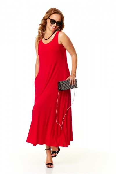 Платье Taita plus 2410/1 красный - фото 3