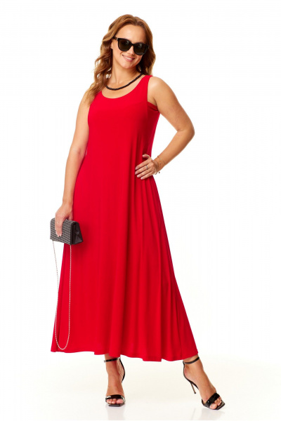 Платье Taita plus 2410/1 красный - фото 1
