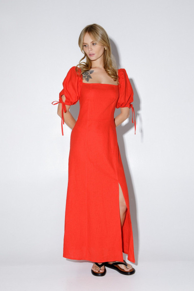 Платье PiRS 5281 красный - фото 3