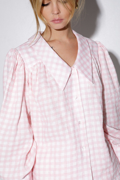 Блуза PiRS 5286 розовый - фото 3