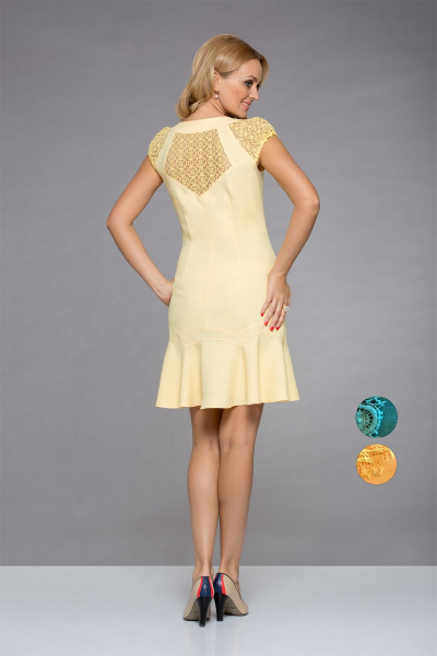 Платье Allen de Lux 842-00 желтый - фото 2