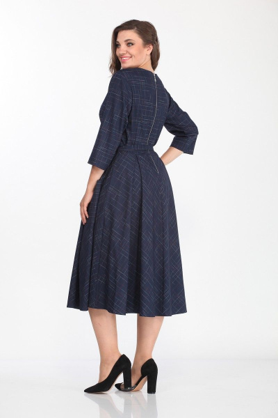 Платье Lady Style Classic 1270/12 темно-синий - фото 2