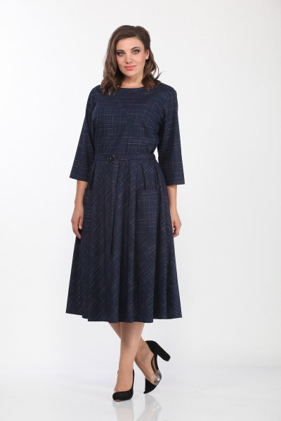 Платье Lady Style Classic 1270/12 темно-синий - фото 1