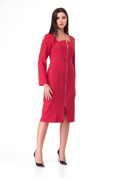 Платье Anelli 891 красный - фото 5