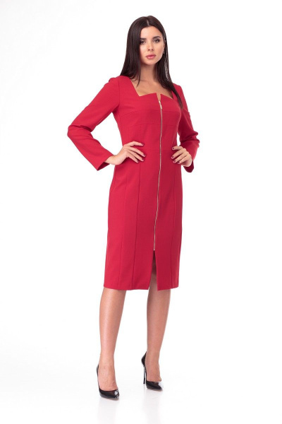 Платье Anelli 891 красный - фото 1