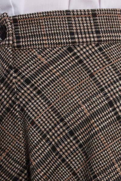 Юбка Дорофея 283-1 коричневый,серый - фото 4